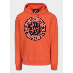 Bluza męska Pitbull z kapturem SAN DIEGO SUN. Czerwone bluzy męskie PITBULL, m, bez wzorów, z kapturem. Za 199.99 zł.