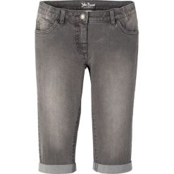 Dżinsy rybaczki mid waist z regulowaną talią. Niebieskie jeansy dla dziewczynek bonprix, z jeansu. Za 84.99 zł.