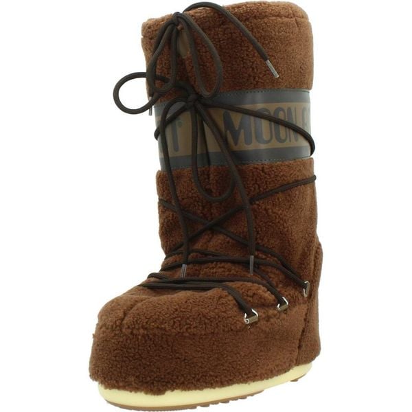 Buty MOON BOOT MB ICON FLEECE Brązowy. Brązowe śniegowce i trapery damskie Moon Boot, na zimę, trekkingowe. Za 1,301.99 zł.