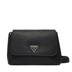 Torebka Guess. Czarne listonoszki damskie Guess, z aplikacjami, bez dodatków. Za 409.99 zł.