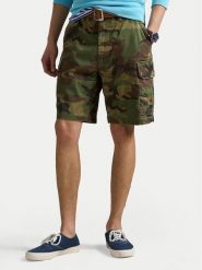Polo Ralph Lauren Szorty materiałowe 710966288001 Zielony Relaxed Fit. Zielone szorty męskie Polo Ralph Lauren, m, bez wzorów, z bawełny. Za 674.99 zł.