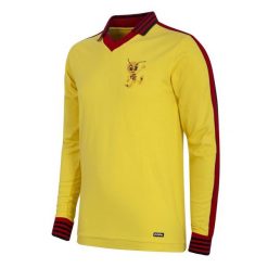 Koszulka retro piłkarska dla dorosłych - Watford FC 1976/77 - Żółta. Żółte koszulki sportowe męskie COPA FOOTBALL, bez wzorów, bez kołnierzyka, bez ramiączek, do piłki nożnej. Za 337.59 zł.