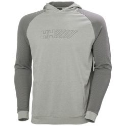 Bluza z kapturem Helly Hansen Lifa Tech Lite. Szare bluzy męskie Helly Hansen, l, bez wzorów, z kapturem. Za 363.00 zł.
