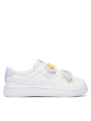 Puma Sneakersy Puma Smash 3.0 Badges V Inf 397287 10 Biały. Białe buty sportowe dziewczęce Puma, bez wzorów, ze skóry, bez zapięcia. Za 179.99 zł.