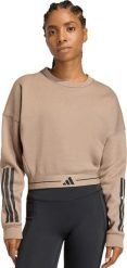 Adidas Bluza damska adidas Hyperglam beżowa KQ5197 XS. Brązowe bluzy damskie Adidas, xs, bez wzorów, bez kaptura. Za 234.49 zł.