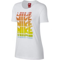 Nike Koszulka Damska W Nsw Tee wc1 White L. Koszulki sportowe damskie marki Nike. Za 105.00 zł.