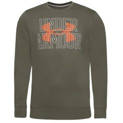 Bluza sportowa męska Under Armour Rival Terry. Brązowe bluzy męskie Under Armour, m, bez wzorów, bez kaptura. W wyprzedaży za 194.95 zł.