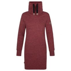 Damska sportowa sukienka/bluza Loap Ebunka różowa. Czerwone bluzy damskie LOOP, m, bez wzorów, z dresówki, bez kaptura. Za 205.99 zł.