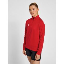 Bluza do piłki ręcznej damska Hummel hmlCORE XK. Czerwone bluzy sportowe damskie Hummel, s, bez wzorów, bez kaptura, na fitness i siłownię. Za 204.00 zł.