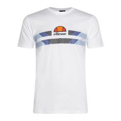 Koszulka męska Ellesse Aprelvie. Czarne koszulki sportowe męskie Ellesse, m, bez wzorów, z bawełny, bez kołnierzyka, bez ramiączek. Za 83.99 zł.