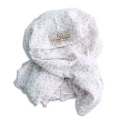 Kocyk-Otulacz MUSLIN DESIGN druk w pudełku 80x120. Brązowe kocyki dla dzieci Multitex, z bawełny. Za 89.54 zł.