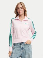 Adidas Bluza Firebird Classic KY0885 Różowy jasny Regular Fit. Czerwone bluzy damskie Adidas, s, bez wzorów, z syntetyku, bez kaptura. Za 329.99 zł.