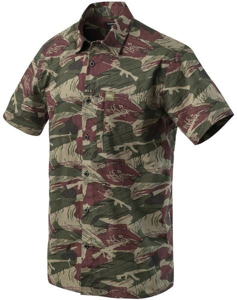Helikon-Tex Koszula hawajska - Brushstroke Camo. Zielone koszule męskie HELIKON-TEX, m, bez wzorów, bez kołnierzyka, bez ramiączek. Za 204.74 zł.