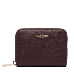 Portfel Lacoste. Brązowe portfele damskie Lacoste, bez wzorów. Za 484.99 zł.