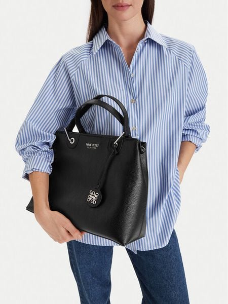 Nine West Torebka CEO-Soho Bloom-LDA8569 Czarny. Czarne torebki do ręki damskie Nine West, bez wzorów, z materiału, bez dodatków. Za 172.99 zł.