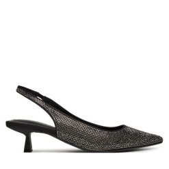 Czółenka ONLY Shoes. Czarne czółenka damskie ONLY Shoes, bez wzorów, bez obcasa, bez zapięcia. Za 129.99 zł.