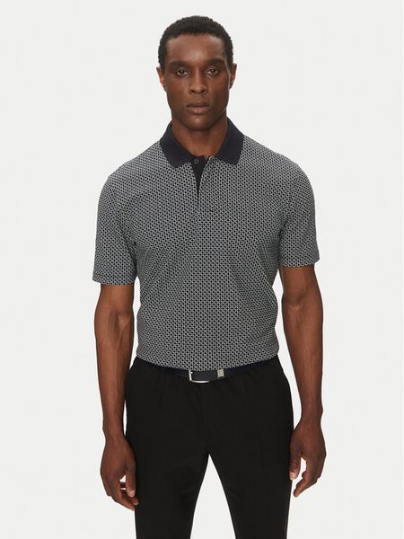 Armani Exchange Polo XM000736 AF10819 FB007 Granatowy Regular Fit. Niebieskie koszulki polo męskie Armani Exchange, m, bez wzorów, z bawełny, bez ramiączek. Za 239.99 zł.