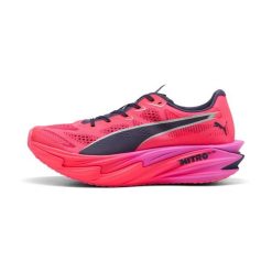 Damskie buty do biegania Puma Deviate Nitro El 4 Hyrox. Czerwone obuwie sportowe damskie Puma, bez wzorów, do biegania. Za 1,115.20 zł.