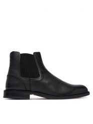Tommy Hilfiger Sztyblety Corporate Dressy Lth Chelsea FM0FM05935 Czarny. Czarne botki męskie Tommy Hilfiger, bez wzorów, ze skóry, bez zapięcia. Za 699.99 zł.