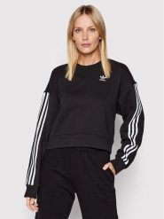 Adidas Bluza adicolor Classics HC2064 Czarny Relaxed Fit. Czarne bluzy damskie Adidas, bez wzorów, z bawełny, bez kaptura. Za 159.99 zł.