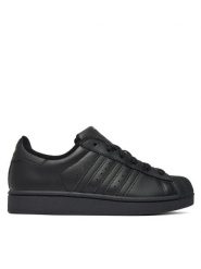 Adidas Sneakersy Superstar II JH9979 Czarny. Czarne buty sportowe dziewczęce Adidas, bez wzorów, ze skóry, bez zapięcia. Za 399.99 zł.