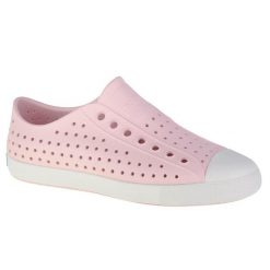 Buty do chodzenia damskie, Native Jefferson. Czerwone obuwie sportowe damskie Native Shoes, bez wzorów, z materiału, trekkingowe. Za 149.99 zł.