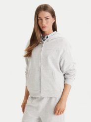 Tommy Hilfiger Bluza UW0UW06093 Szary Regular Fit. Szare bluzy damskie Tommy Hilfiger, l, bez wzorów, z bawełny, bez kaptura. Za 329.99 zł.