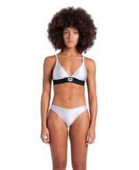Strój kąpielowy damski dwuczęściowy bikini kostium basen Arena Logo Tape. Białe bikini damskie Arena, l, bez wzorów. Za 41.99 zł.