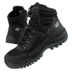 Buty trekkingowe 4F OBMH253 22S czarne. Czarne trekkingi męskie za kostkę, trekkingowe. Za 588.17 zł.
