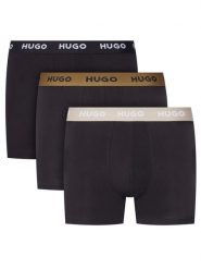 HUGO Komplet bokserek 50532613 Czarny. Czarne bokserki męskie Hugo, m, bez wzorów, z bawełny. Za 169.99 zł.