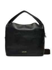 Liu Jo Torebka Ecs M Hobo AF5058 E0058 Czarny. Czarne torebki do ręki damskie Liu Jo, bez wzorów, ze skóry, bez dodatków. Za 499.99 zł.