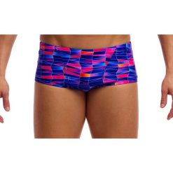 Kąpielówki Funky Trunks Warped Waves - trunki męskie. Niebieskie kąpielówki męskie FUNKY TRUNKS, l, bez wzorów, do pływania. Za 159.00 zł.