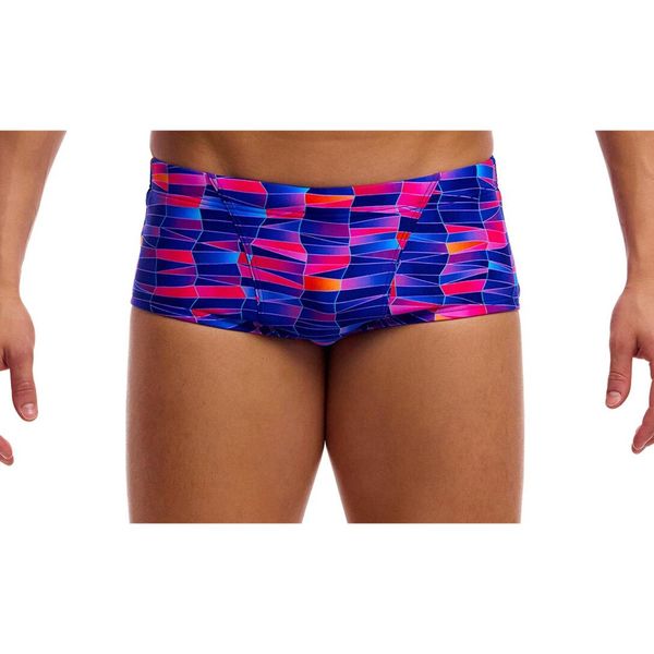 Kąpielówki Funky Trunks Warped Waves - trunki męskie. Niebieskie kąpielówki męskie FUNKY TRUNKS, l, bez wzorów, do pływania. Za 159.00 zł.