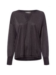MOS MOSH koszulka z długim rękawem - MMKilana Kobiety wiskoza szary, XL. Szare t-shirty damskie Mos Mosh, xl, bez wzorów, z wiskozy, bez kołnierzyka. Za 179.95 zł.