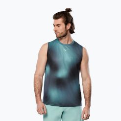 Koszulka do biegania męska Mizuno Core Graphic. Koszulki sportowe męskie Mizuno, l, bez wzorów, z materiału, bez kołnierzyka, bez ramiączek, do biegania. Za 69.99 zł.