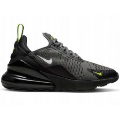 Buty na co dzień na trening młodzieżowe NIKE AIR MAX 270 dla aktywnych. Szara obuwie sportowe damskie Nike, bez wzorów, na fitness i siłownię, nike air max. Za 579.00 zł.