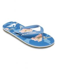 Klapki Japonki dla Mężczyzn MOLOKAI ART 25. Niebieskie klapki męskie Quiksilver, z gumy. Za 97.80 zł.