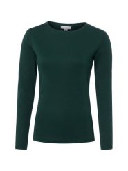 Brookshire Koszulka z długim rękawem Kobiety Bawełna zielony, XXL. Zielone t-shirty damskie brookshire, xxl, bez wzorów, z bawełny, bez kołnierzyka. Za 99.95 zł.