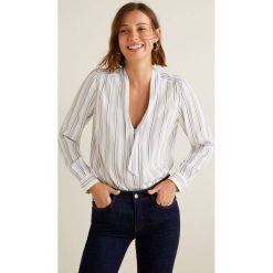 Mango - Bluzka Benca. Szare bluzki damskie Mango, z materiału. Za 139.90 zł.