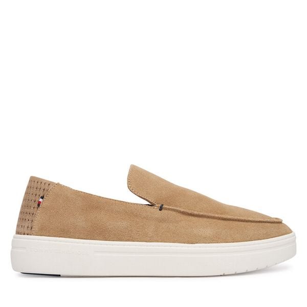 Lordsy Tommy Hilfiger. Brązowe mokasyny męskie Tommy Hilfiger. Za 452.99 zł.