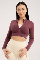 Bluza fitness damska Gym Glamour bezszwowa rozpinana. Czerwone bluzy damskie GYM GLAMOUR, l, bez wzorów, z materiału, bez kaptura, na fitness i siłownię. Za 159.99 zł.