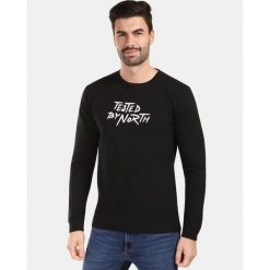 Męska bawełniana koszulka z długim rękawem Kilpi BASE-M. Czarne bluzki z długim rękawem męskie Kilpi, m, bez wzorów, z bawełny, bez kołnierzyka. Za 91.56 zł.