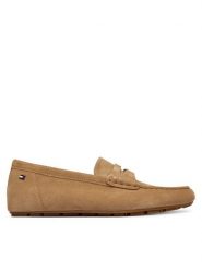Tommy Hilfiger Mokasyny Flag Soft Suede Driver Loafer FW0FW08558 Brązowy. Brązowe klapki damskie Tommy Hilfiger, ze skóry. Za 409.99 zł.