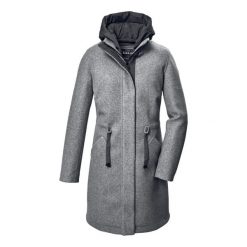 Parka dla kobiet Killtec GW 46. Niebieskie parki damskie GIGA DX, bez wzorów, z materiału. Za 728.30 zł.