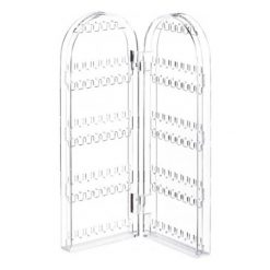 UNIQ Stojak na biżuterię na kolczyki i naszyjniki z 2 stronami Portfele 1 ct Czarny Damski. Czarne portfele damskie Uniq, bez wzorów. Za 123.29 zł.