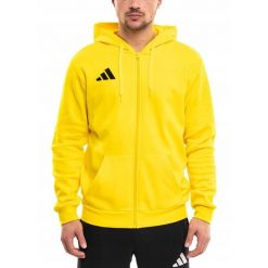 Bluza Męska adidas Entrada 26 z Kapturem Rozsuwana Sportowa Bawełniana S. Żółte bluzy męskie Adidas, m, bez wzorów, z bawełny, z kapturem. Za 147.00 zł.