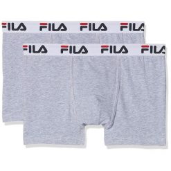 . Szare bokserki męskie Fila, m, bez wzorów, z bawełny. Za 150.99 zł.