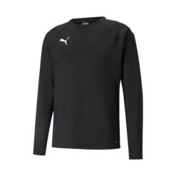 Bluza Puma Teamliga. Białe bluzy męskie Puma, s, bez wzorów, z elastanu, bez kaptura, na fitness i siłownię. Za 249.00 zł.