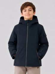 KURTKA ZIMOWA CHŁOPIĘCA 4F SNOWBOARDOWA NARCIARSKA. Brązowe kurtki i płaszcze dla chłopców 4f, na jesień, bez wzorów, eleganckie, bez kaptura. Za 301.22 zł.