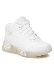 Skechers Sneakersy S-Lights Remix 310100L/WHT Biały. Białe buty sportowe dziewczęce Skechers, bez wzorów, ze skóry, bez zapięcia. Za 269.99 zł.